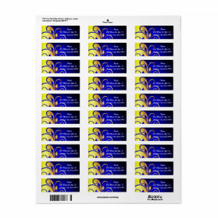 Fleur de Lei Custom Adresetiketten Etiket