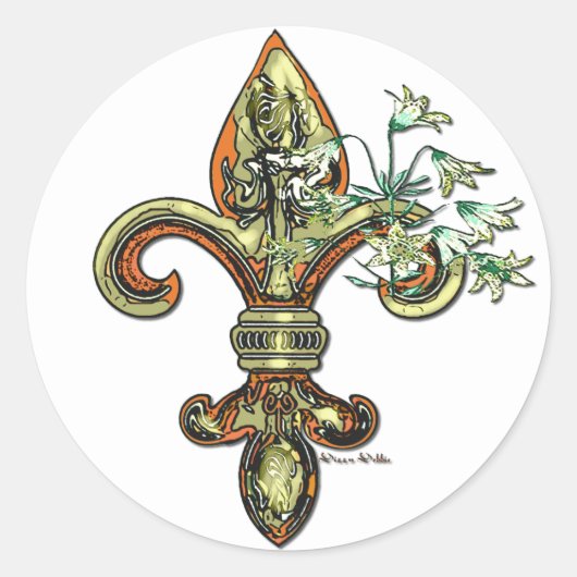 Fleur de Li Sticker (Voorkant)