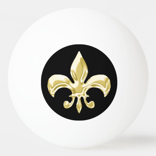 Fleur de Lis2 met aangepast tekstgebied Pingpong B Pingpongbal (Voorkant)
