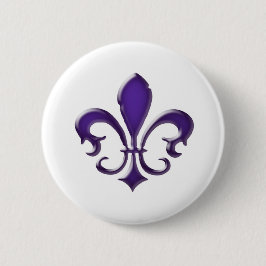 Fleur-de-Lis-1 Ronde Button 5,7 Cm