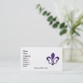 Fleur de Lis 1 Visitekaartje (Staand voorkant)