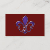 Fleur de Lis 1 Visitekaartje (Achterkant)