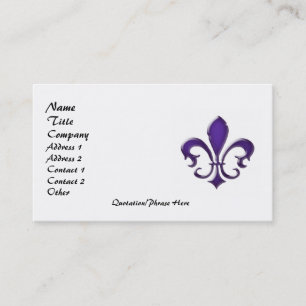 Fleur de Lis 1 Visitekaartje