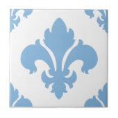 Fleur De Lis 2 Placid Blue Tegeltje (Voorkant)