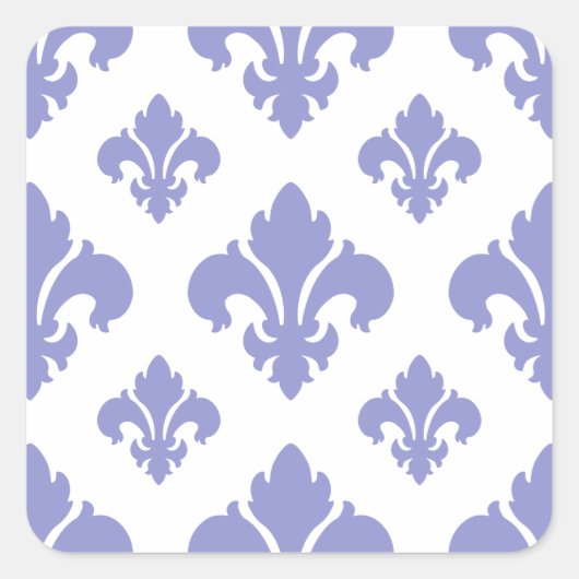 Fleur DE Lis 2 Violette Tulp Vierkante Sticker (Voorkant)