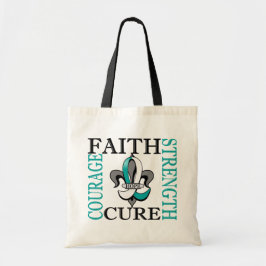 Fleur De Lis 3 baarmoederhalskanker Tote Bag