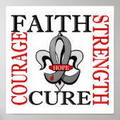 Fleur De Lis 3 Diabetes Poster (Voorkant)