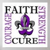 Fleur De Lis 3 Epilepsy Poster (Voorkant)