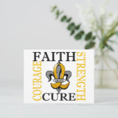 Fleur de Lis 3 Kinderkanker Briefkaart (Staand voorkant)