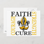 Fleur de Lis 3 Kinderkanker Briefkaart (Voorkant / Achterkant)