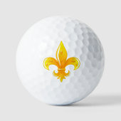 Fleur De Lis 3 Pack Golf Balls Golfballen (Voorkant)