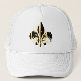 Fleur de Lis, aanpasbare tekst Trucker Pet