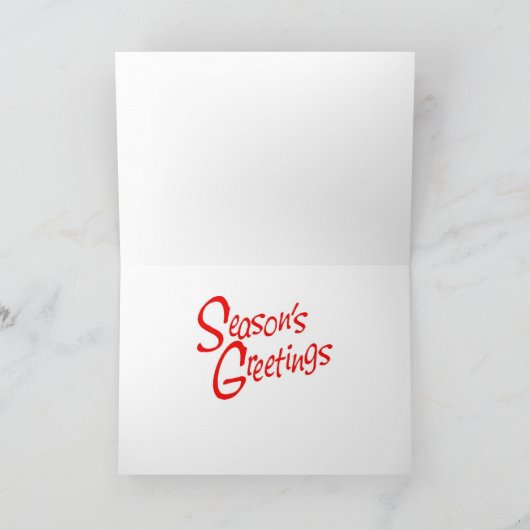 Fleur DE Lis Abstract Kerstmis Feestdagen Kaart (Binnen)