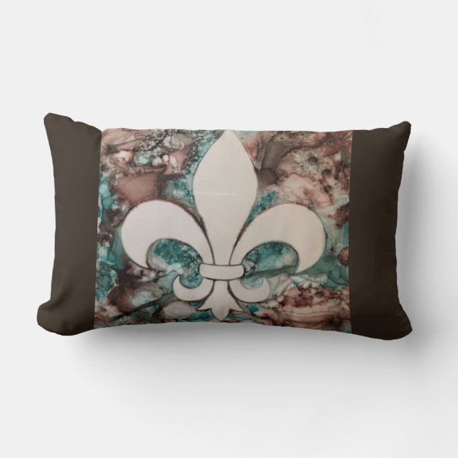 Fleur De Lis Accent Pillow Kussen (Voorkant)