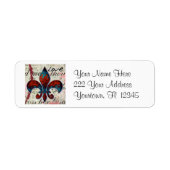 Fleur De Lis Adresetiketten Etiket (Voorkant)