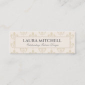 Fleur de Lis Alabaster Visitekaartje (Voorkant)