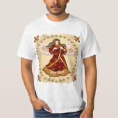 Fleur de lis angel  t-shirt (Voorkant)