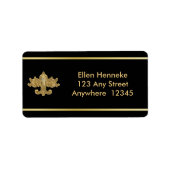 Fleur De Lis Antiek Gold Etiket (Voorkant)