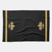 Fleur de Lis Antiek Gold Kitchen Towel Theedoek (Horizontaal)