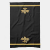 Fleur de Lis Antiek Gold Kitchen Towel Theedoek (Verticaal)