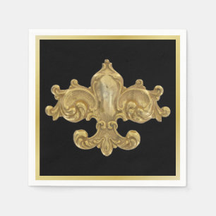 Fleur De Lis Antiek Gold Servetten