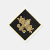 Fleur De Lis Antiek Gold Servetten (Hoek)