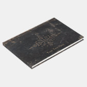 Fleur-de-lis Antiek Leder Gastenboek (Hoek)