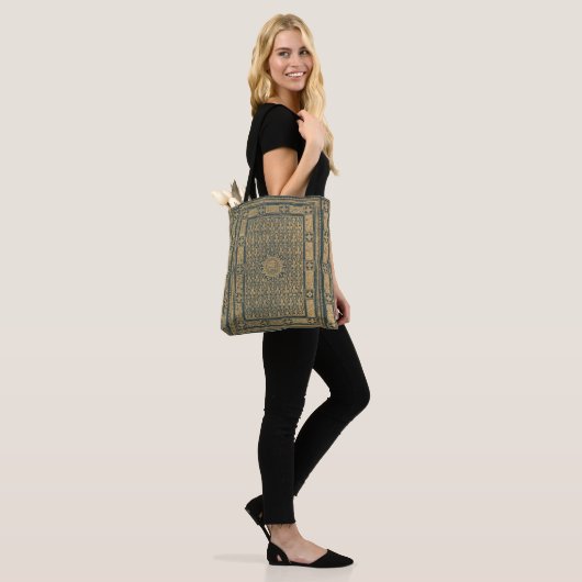 Fleur de Lis Antiquarisch Boek Hoesje Tote Bag (Op model)