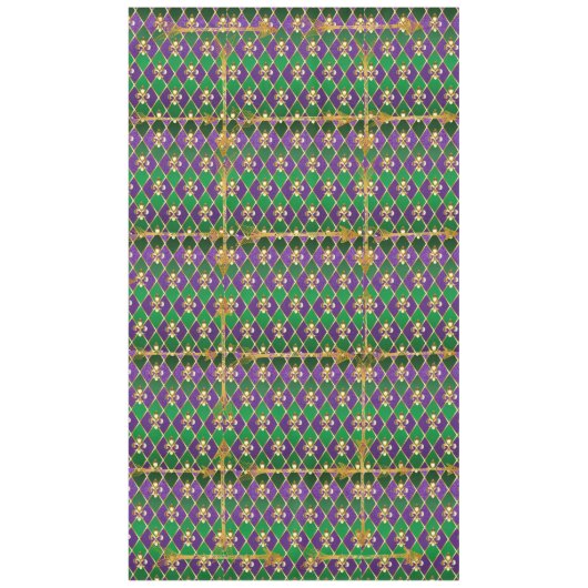 Fleur de Lis, Arrows, Mardi Gras Tafelkleed (Voorkant)
