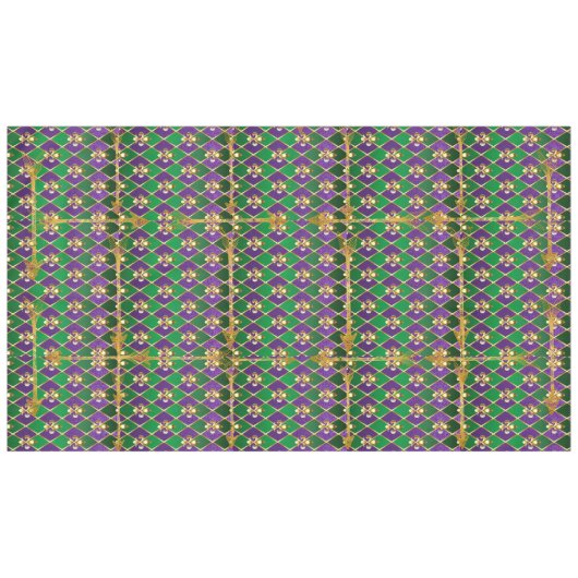 Fleur de Lis, Arrows, Mardi Gras Tafelkleed (Voorkant (Horizontaal))