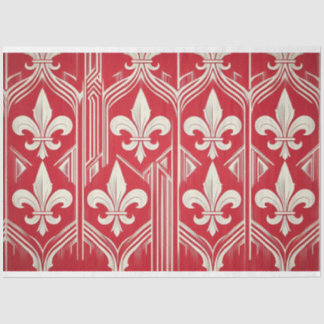 Fleur-de-lis Art Deco Decoupage Tissue Paper Tissuepapier