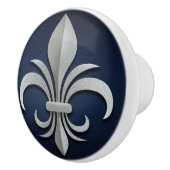 Fleur-de-Lis - Art Deco Keramische Knop (Rechts)