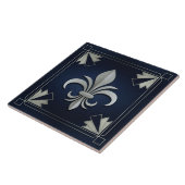 Fleur-de-Lis - Art Deco Tegeltje (Zijkant)