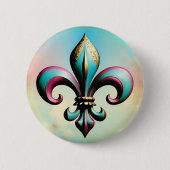 Fleur de lis Badge Button (Voorkant)