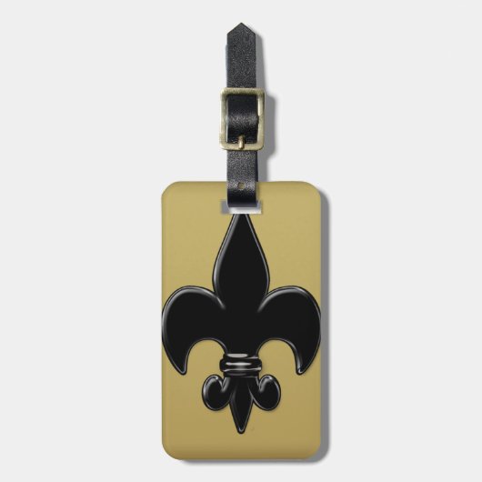 Fleur De Lis Bagagelabel (Voorkant verticaal)