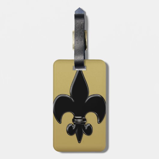 Fleur De Lis Bagagelabel (Achterkant verticaal)