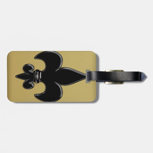 Fleur De Lis Bagagelabel (Achterkant horizontaal)
