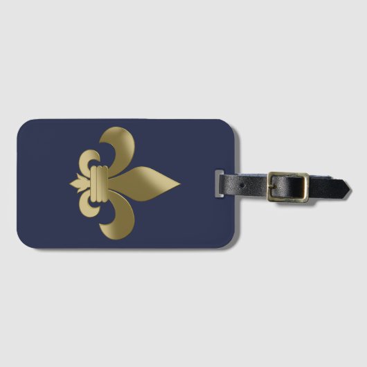 Fleur de Lis Bagagelabel (Voorkant (horizontaal))