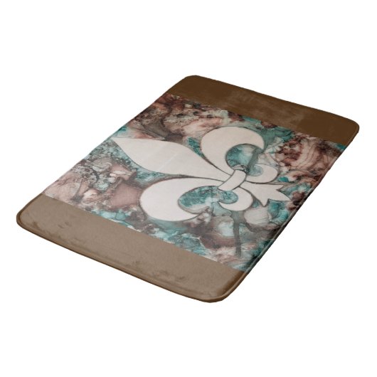 Fleur De Lis Bath Mat (Gekanteld)