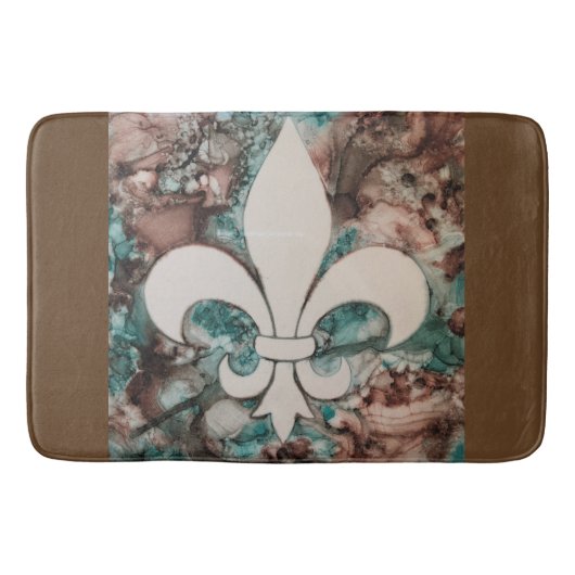 Fleur De Lis Bath Mat (Voorkant)