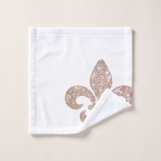 Fleur De Lis Bathroom Sprakle Bad Handdoek (Wasdoekje)