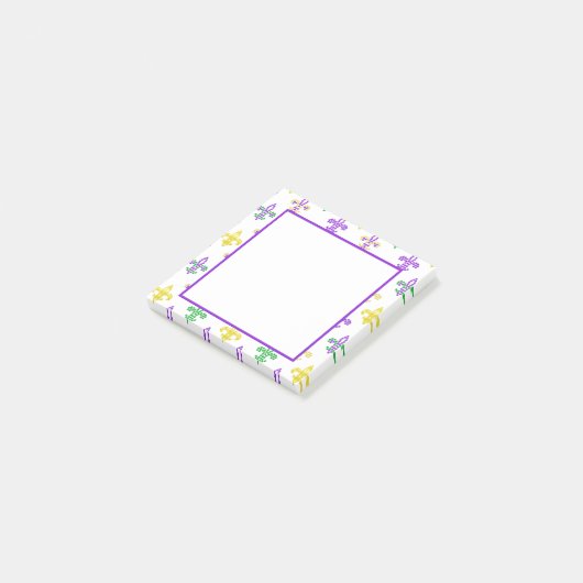 Fleur de Lis Beads - White Notes (Schuin)