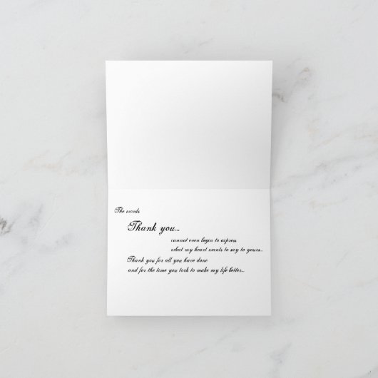 Fleur de Lis bedankkaart (Binnen)