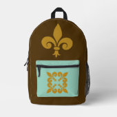 Fleur de Lis Bedrukte Rugzak (Voorkant)