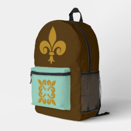 Fleur de Lis Bedrukte Rugzak