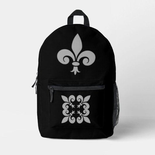 Fleur de Lis Bedrukte Rugzak (Voorkant)