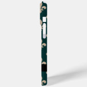 Fleur de Lis, Beige on Green, Royal, Your Name Case-Mate iPhone Case (Achterkant / Links)