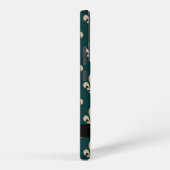 Fleur de Lis, Beige on Green, Royal, Your Name Samsung Galaxy Hoesje (Rechterkant)