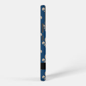 Fleur de Lis, Beige on Navy Blue, Royal, Your Name Samsung Galaxy Hoesje (Rechterkant)