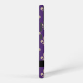 Fleur de Lis, Beige on Purple, Royal, Your Name Samsung Galaxy Hoesje (Rechterkant)